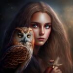 angel with owl